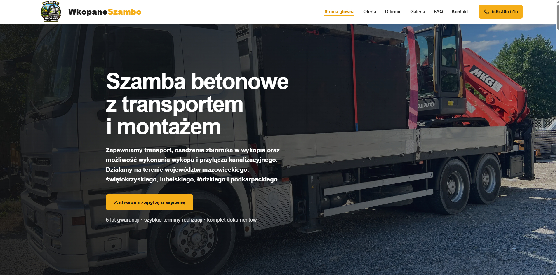 Realizacja strony internetowej WkopaneSzambo